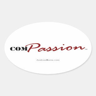 Sticker Ovale Compassion (autocollant)