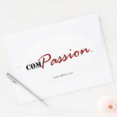 Sticker Ovale ComPASSION (Sticker) (Enveloppe)