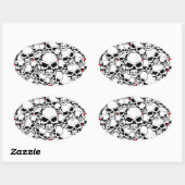 STICKER OVALE COMPÉTENCES (Feuille)