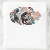 Sticker Ovale Composition de Kandinsky (Sac)