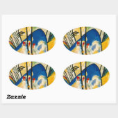 Sticker Ovale Composition Kandinsky IV (Feuille)