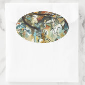 Sticker Ovale Composition Kandinsky V Peinture Abstraite (Sac)