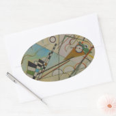 Sticker Ovale Composition Kandinsky VIII (Enveloppe)