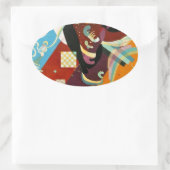 Sticker Ovale Compositon Abstrait Kandinsky IX (Sac)