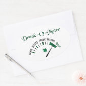 Sticker Ovale Compteur ivre (Enveloppe)