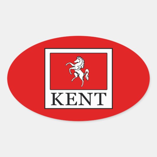 Sticker Ovale Comté de Kent (Devant)