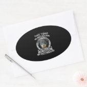 Sticker Ovale Comté de Rottweiler Three Things You Dont Mess (Enveloppe)