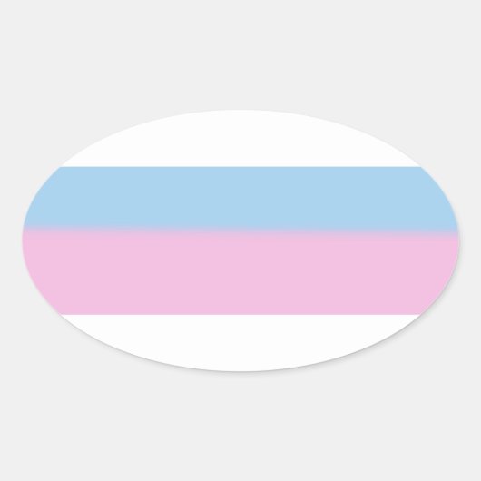 STICKER OVALE CONCEPTION DE STRIPES DE PRIME INTERSEXE (Devant)
