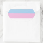 STICKER OVALE CONCEPTION DE STRIPES DE PRIME INTERSEXE (Sac)