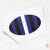 Sticker Ovale Conception fière en cuir (Enveloppe)