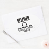 Sticker Ovale conception klezmer (Enveloppe)