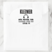 Sticker Ovale conception klezmer (Sac)