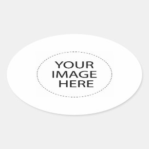 Sticker Ovale Concevez vos propres cadeaux personnalisés - Vide