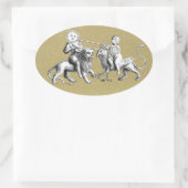 Sticker Ovale Concordance soleil/lune (Sac)