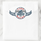 Sticker Ovale Conducteur de café (Sac)