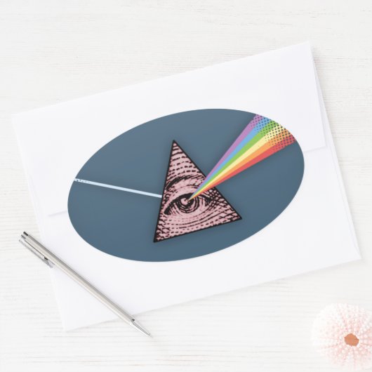 Sticker Ovale Conjunctivitis Illuminatis (Enveloppe)