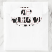 Sticker Ovale Conserver / Hakuna Matata (Sac)