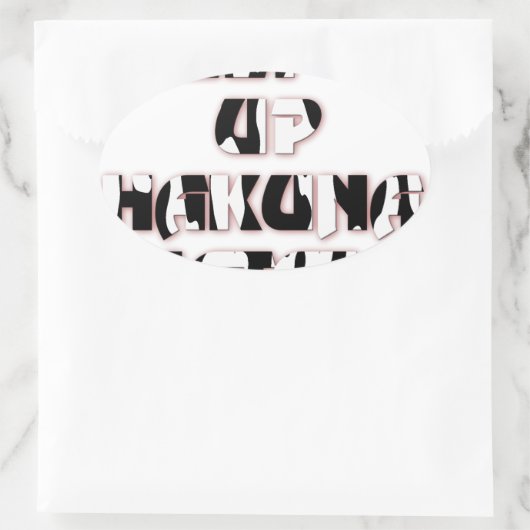 Sticker Ovale Conserver / Hakuna Matata (Sac)