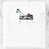 Sticker Ovale Coober Pedy, capitale opale du monde (Sac)