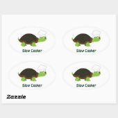 Sticker Ovale Cooker lent (Feuille)