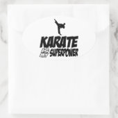 Sticker Ovale Cool KARATE (Sac)