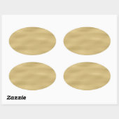 Sticker Ovale Cool Sandy Beach Look (Feuille)