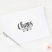 Sticker Ovale coordonnateur du chaos (Enveloppe)