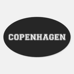 Sticker Ovale Copenhague Danemark