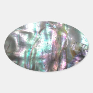 Sticker Ovale Coque d'Abalone