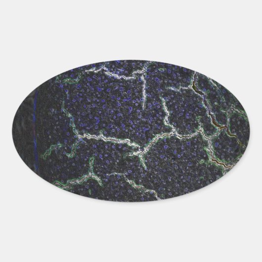 Sticker Ovale coque écrasante (Devant)