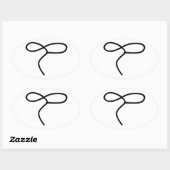 Sticker Ovale Corde de Lasso (Feuille)