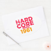 Sticker Ovale Core dur depuis 1961 (Enveloppe)