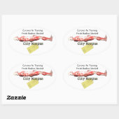 Sticker Ovale Coroner en formation (Feuille)