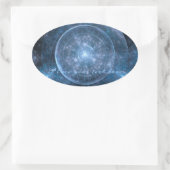 Sticker Ovale Cosmos Background (Sac)