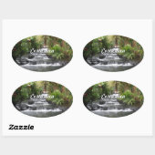 Sticker Ovale Costa Rica (Feuille)