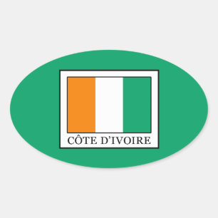 Sticker Ovale Côte d'Ivoire