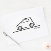 Sticker Ovale Côté Smart Fortwo (Enveloppe)