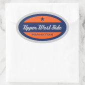 Sticker Ovale Côté supérieur ouest (Sac)