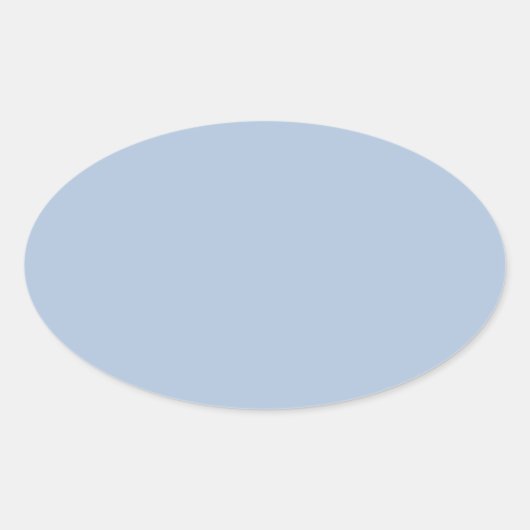 Sticker Ovale couleur bleu (Devant)