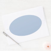 Sticker Ovale couleur bleu (Enveloppe)