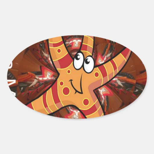 Sticker Ovale Couleur en cours (Devant)