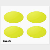 Sticker Ovale Couleur jaune dorée Blanches : Ajouter une image t (Feuille)