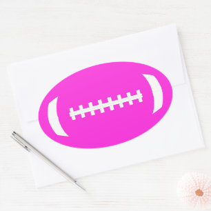 Sticker Ovale Couleur personnalisée Football Party Décor Sports