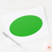 Sticker Ovale Couleur verte (Enveloppe)