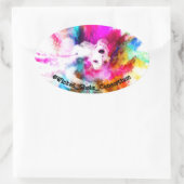 Sticker Ovale Couleurs de la passion (Sac)