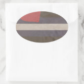 STICKER OVALE COULEURS FIERTE CUIR (Sac)