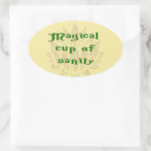 Sticker Ovale Coupe magique de Sanity (Sac)