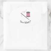 Sticker Ovale Couper Quoi ? (Sac)