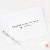 Sticker Ovale Coureurs d'inspiration (Enveloppe)