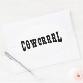 STICKER OVALE COWGRRRL (Enveloppe)